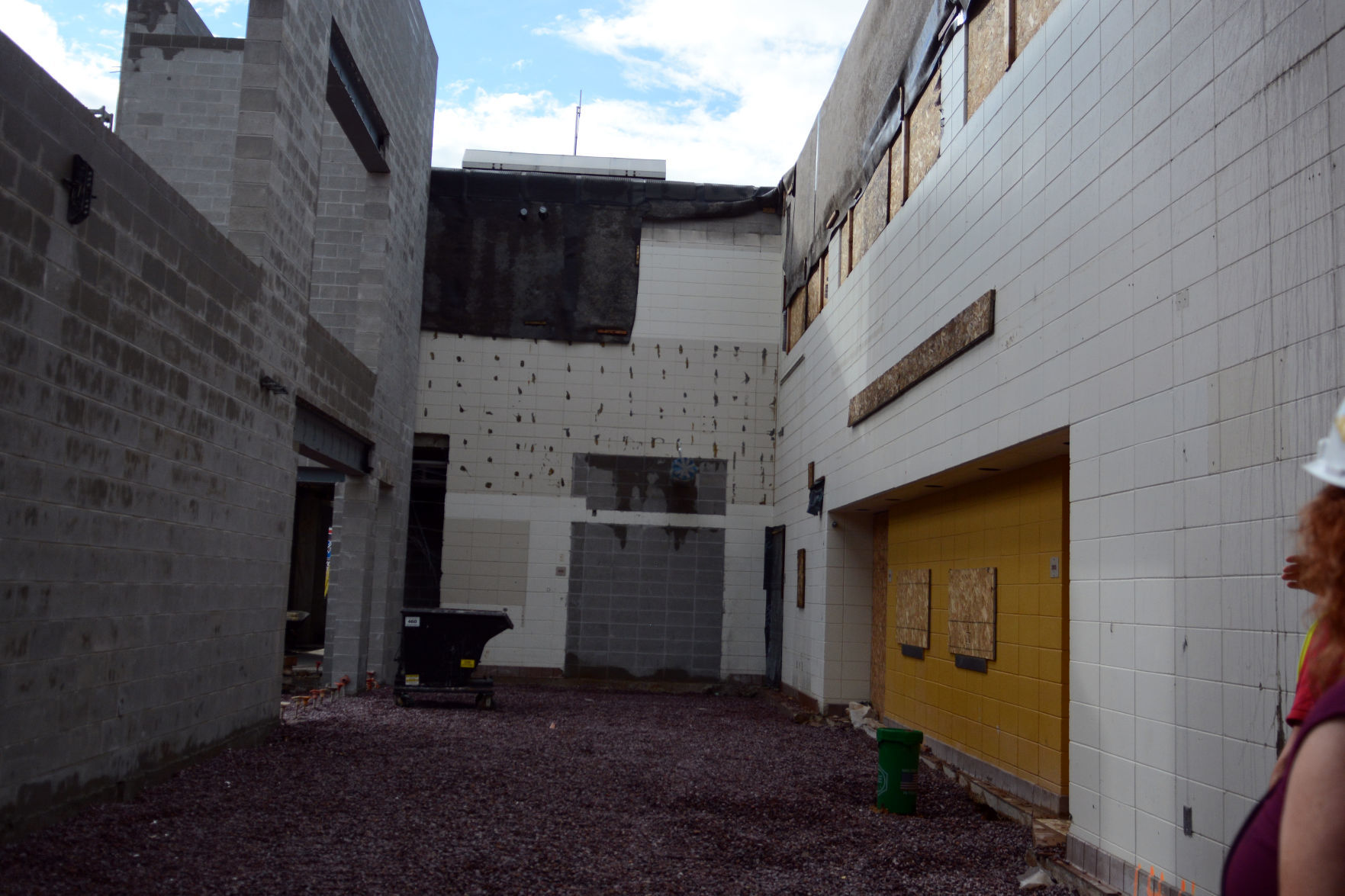 Baraboo middle school construction tour, June 23, 2020